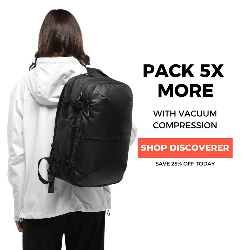  Baggr disocverer vacuum compression travel backpack homepage - mobile